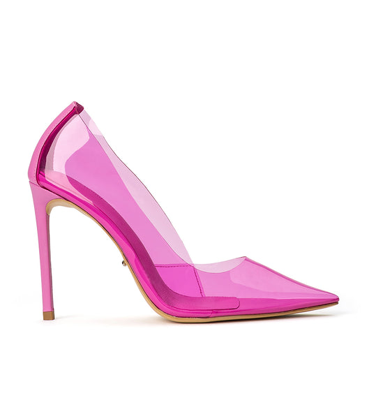 Tony Bianco Alijah Pink Vinylite/Pink Nappa 10.5cm Stilettklackar Rosa | MSEHR74733