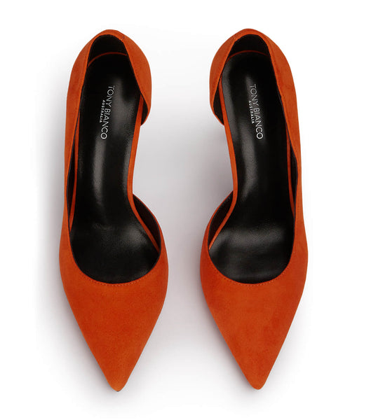 Tony Bianco Alyx Aperol Mocka 10.5cm Court Skor Orange | ZSENQ21338