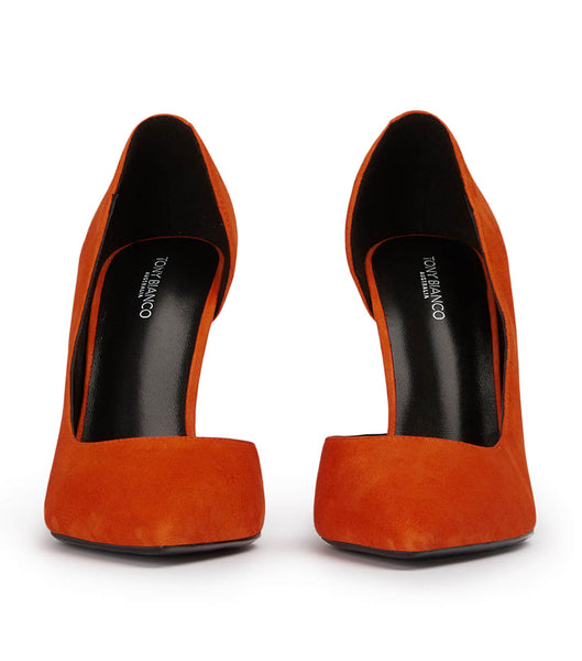 Tony Bianco Alyx Aperol Mocka 10.5cm Court Skor Orange | ZSENQ21338