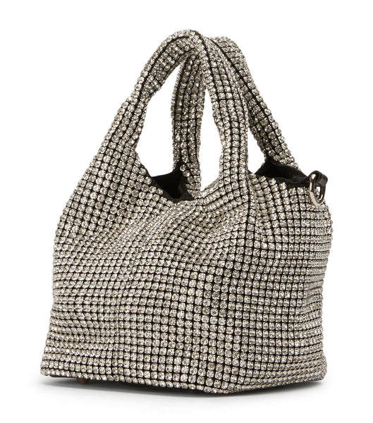 Tony Bianco Angie Clear Crystal Mini Handbags Tillbehör Silver | FSEHY73055