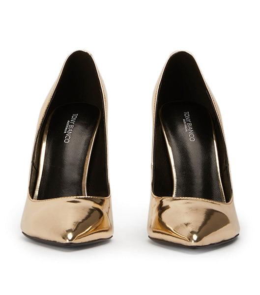 Tony Bianco Anja Gold Shine 10.5cm Court Skor Guld | SEJVR63575