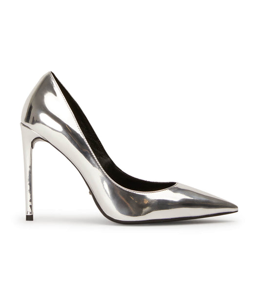 Tony Bianco Anja Silver Shine 10.5cm Court Skor Silver | QSEWA50319