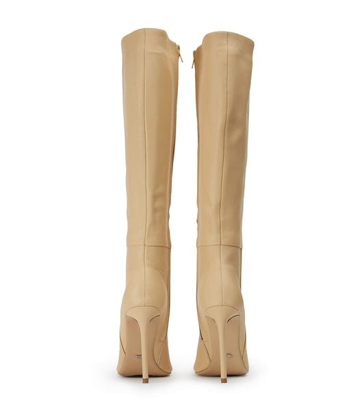 Tony Bianco Apollo Butter Nappa 10.5cm Mid Calf Boots Beige | XSEGW13358