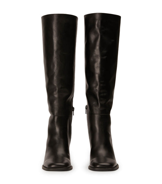 Tony Bianco Asher Black Como 8.5cm Mid Calf Boots Svarta | ESEVG71172