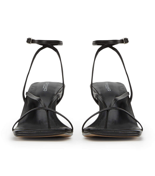 Tony Bianco Avi Black Nappa 6.5cm Strappy Heels Svarta | USEND50468