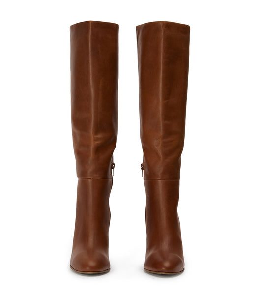 Tony Bianco Boss Cognac 9.5cm Mid Calf Boots Bruna | SEJZR48081