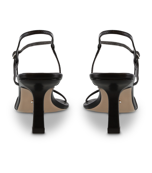 Tony Bianco Caprice Black Kid 7cm Strappy Heels Svarta | LSESX26896