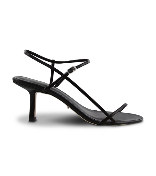 Tony Bianco Caprice Black Kid 7cm Strappy Heels Svarta | LSESX26896