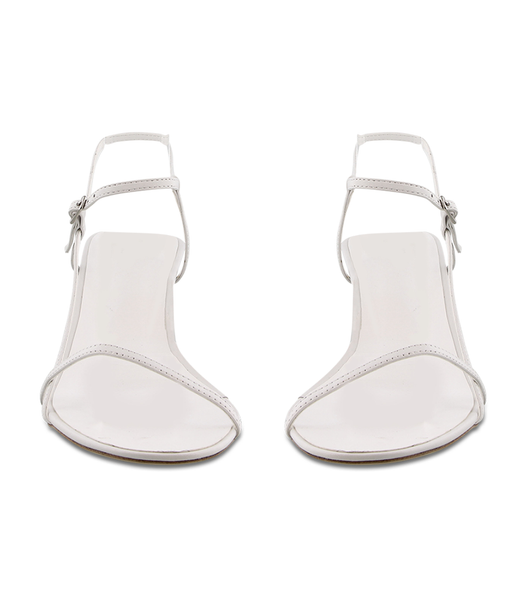 Tony Bianco Caprice White Kid 7cm Strappy Heels Vita | DSEKV37338