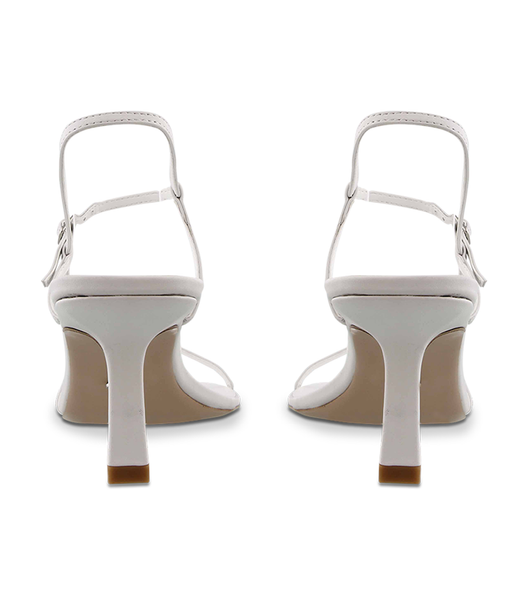 Tony Bianco Caprice White Kid 7cm Strappy Heels Vita | DSEKV37338