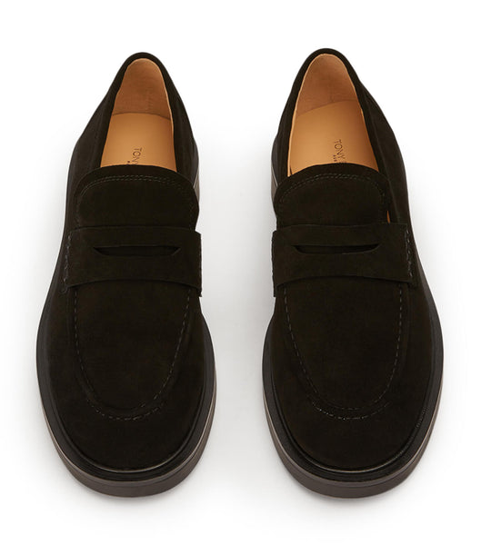 Tony Bianco Cherish Black Mocka 4.5cm Loafers Svarta | FSEHY93629