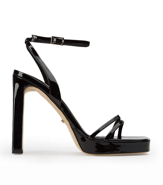 Tony Bianco Dandy Black Lack 11.5cm Strappy Heels Svarta | DSEVO96130