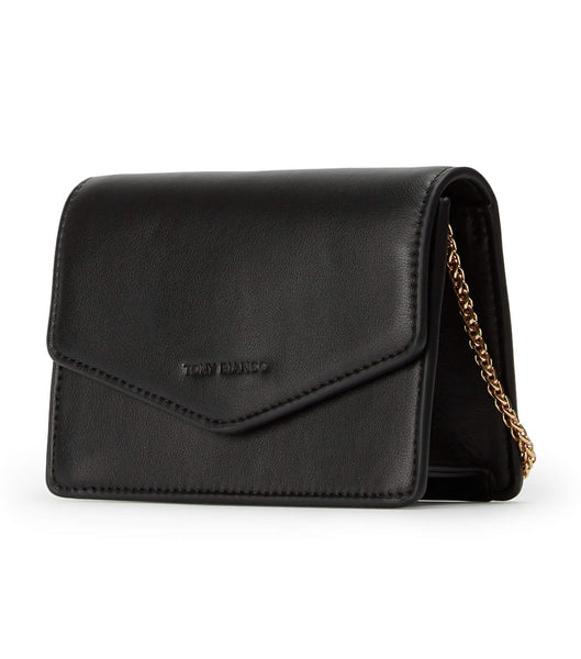 Tony Bianco Dayna Black Läder Cross Body Bag Tillbehör Svarta | QSEWA99101