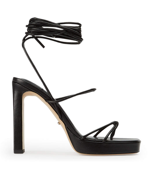 Tony Bianco Deon Black Nappa 11.5cm Platform Skor Svarta | SEXBR38130