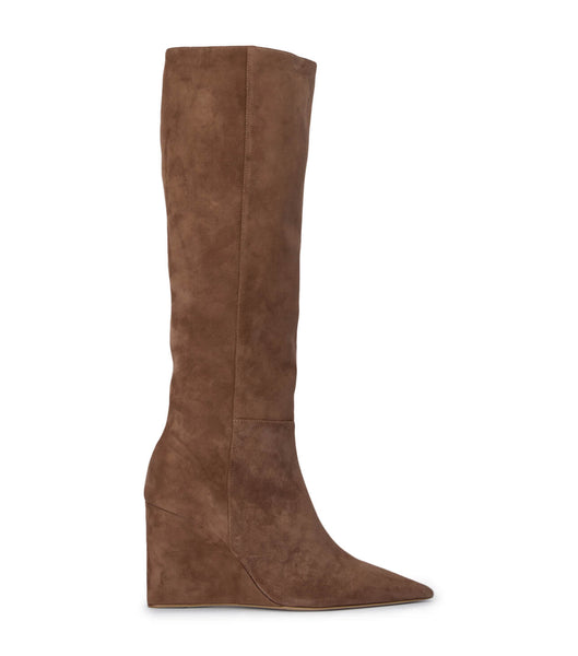 Tony Bianco Drake Saddle Mocka 9.5cm Mid Calf Boots Bruna | TSEWZ96375