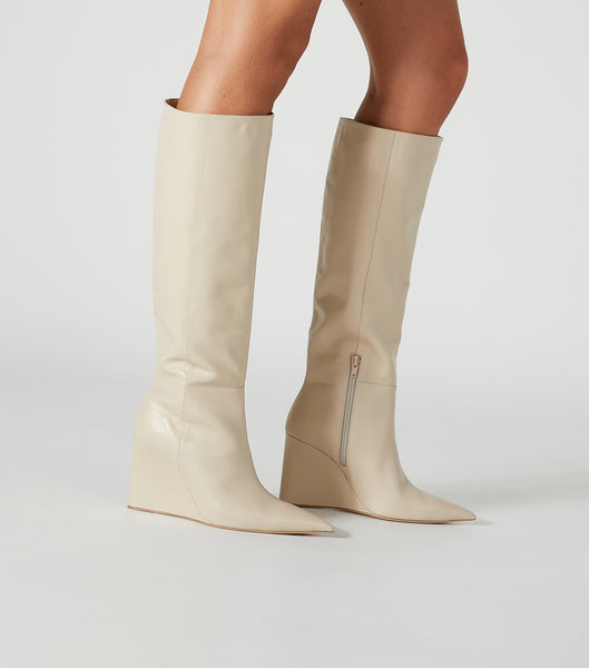 Tony Bianco Drake Vanilla Capretto 9.5cm Mid Calf Boots Ljusgula | SEJZR70561