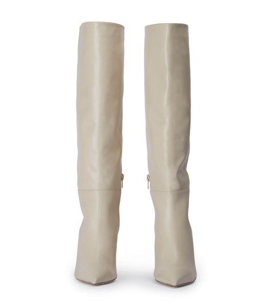 Tony Bianco Drake Vanilla Capretto 9.5cm Mid Calf Boots Ljusgula | SEJZR70561