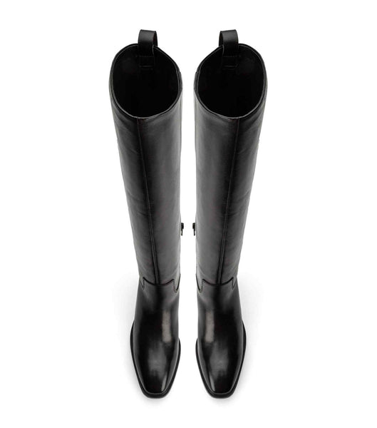 Tony Bianco Eleanor Black Como 4cm Mid Calf Boots Svarta | QSEUV80310