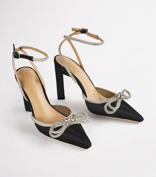 Tony Bianco Elsie Black Satin 10.5cm Court Skor Svarta | GSEEC44990