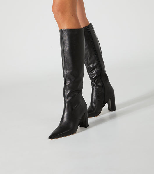 Tony Bianco Epic Black Venice 8.5cm Mid Calf Boots Svarta | ZSENQ92914