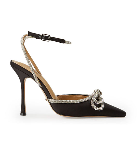 Tony Bianco Eros Black Satin 10.5cm Court Skor Svarta | SENEJ80140