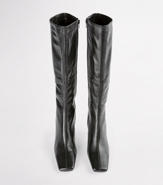 Tony Bianco Fantasy Black Venice 8cm Mid Calf Boots Svarta | DSEVO63633