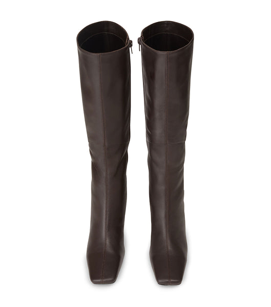 Tony Bianco Fantasy Chocolate Nappa 8cm Mid Calf Boots Choklad | LSESX23871