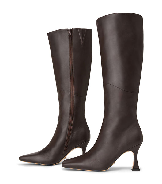 Tony Bianco Fantasy Chocolate Nappa 8cm Mid Calf Boots Choklad | LSESX23871