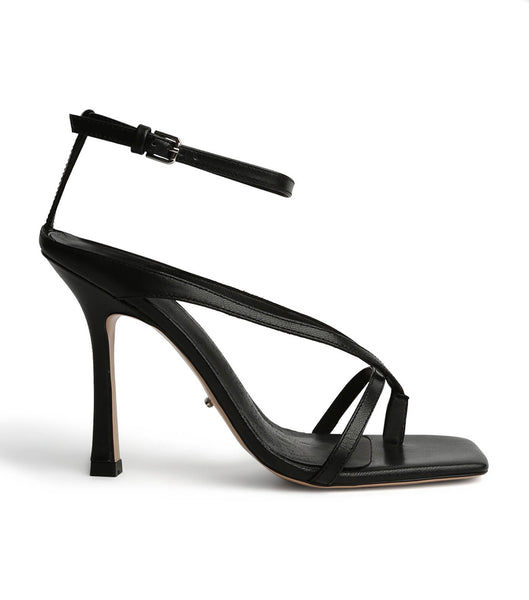 Tony Bianco Faythe Black Kid 10.5cm Strappy Heels Svarta | LSESX61114