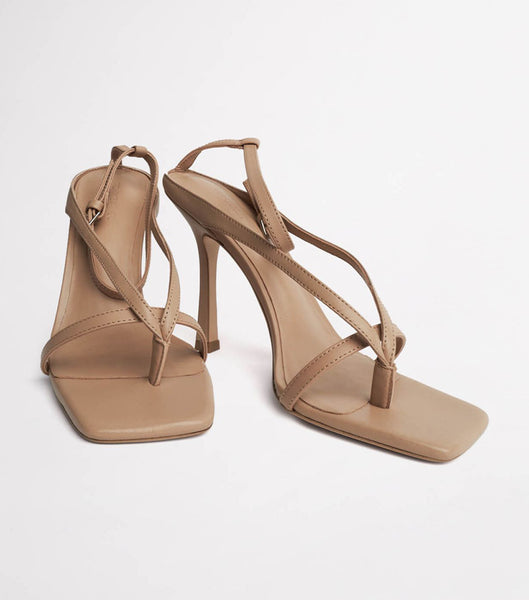 Tony Bianco Faythe Skin Sheep Nappa 10.5cm Strappy Heels Hudfärg | ZSENQ27971