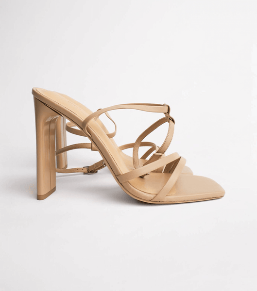 Tony Bianco Fiance Skin Sheep Nappa 11cm Strappy Heels Hudfärg | SEZPD95126