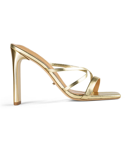 Tony Bianco Fior Gold Nappa Metallic 11cm Evenemangsklackar Guld Metal | SEEAH26708