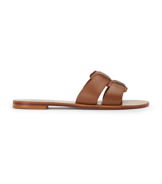 Tony Bianco Force Tan 1cm Platta Sandaler Bruna | QSEUV86659