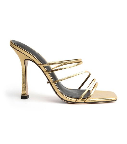 Tony Bianco Foxie Gold Foil 10.5cm Stilettklackar Guld | ZSEMJ54173