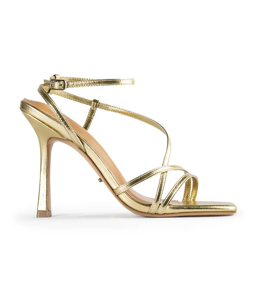 Tony Bianco Franci Gold Nappa Metallic 10.5cm Stilettklackar Guld Metal | SEXBR26520