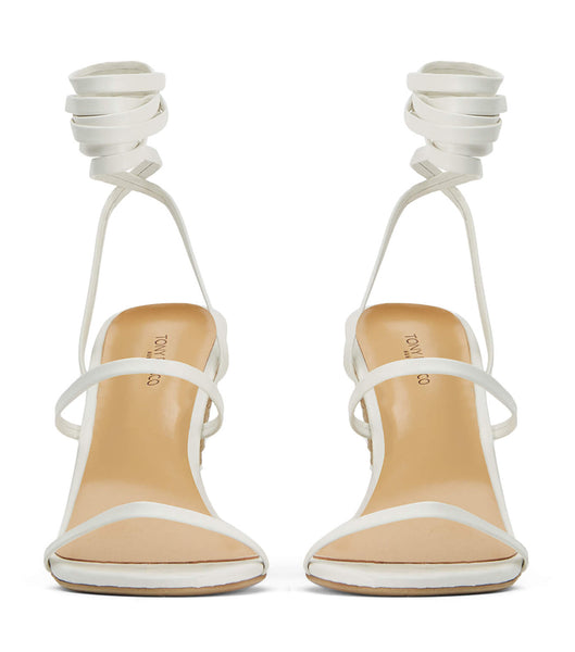 Tony Bianco Gabriella Milk Capretto 11cm Strappy Heels Vita | QSEWA26177