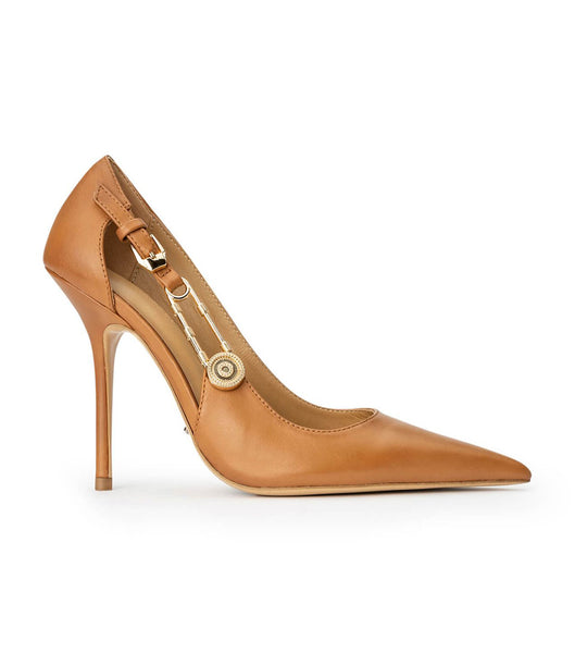 Tony Bianco Glow Tan Como 11cm Court Skor Bruna | MSEFT50148