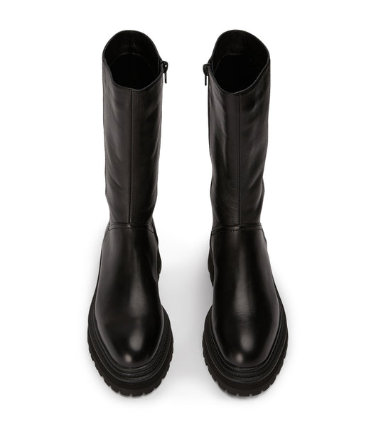 Tony Bianco Hahn Black Como 5.5cm Mid Calf Boots Svarta | DSEKV76798