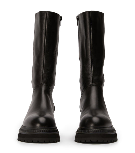 Tony Bianco Hahn Black Como 5.5cm Mid Calf Boots Svarta | DSEKV76798