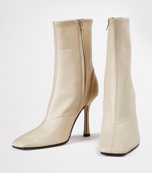 Tony Bianco Halsey Vanilla Nappa 10.5cm Ankelboots Ljusgula | SEIIZ66346