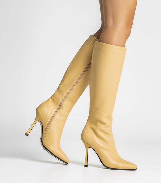 Tony Bianco Havana Butter Nappa 10.5cm Mid Calf Boots Gula | SEXBR34283