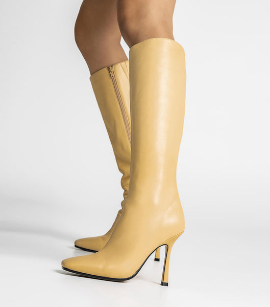 Tony Bianco Havana Butter Nappa 10.5cm Mid Calf Boots Gula | SEXBR34283