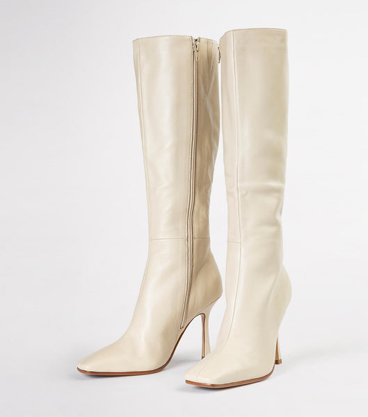 Tony Bianco Havana Vanilla Nappa 10.5cm Mid Calf Boots Ljusgula | SEJZR70464