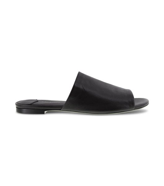 Tony Bianco Havier Black Sheep Nappa 1cm Badtofflor Svarta | QSEWA10315