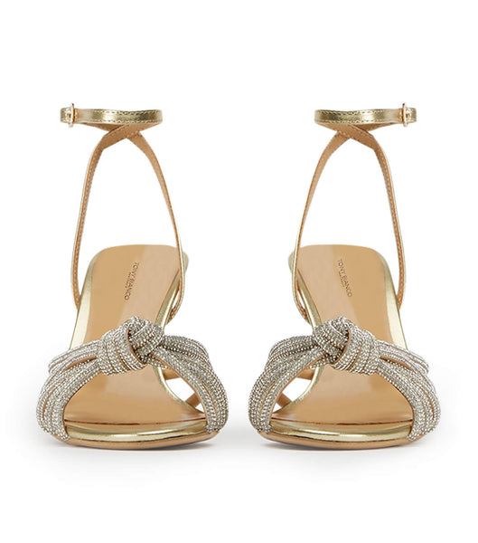 Tony Bianco Helena Gold Nappa Metallic 8.5cm Evenemangsklackar Guld Metal | SEEAH87342