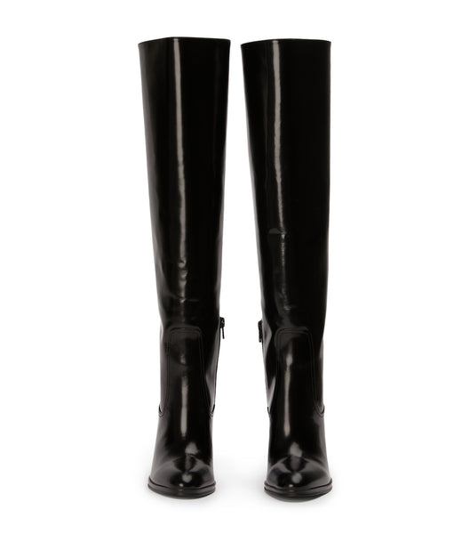 Tony Bianco Hot Black Hi Shine 10.5cm Mid Calf Boots Svarta | TSEWZ26103