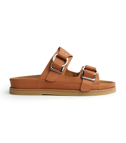 Tony Bianco Hunter Tan Como 3.5cm Platta Sandaler Bruna | YSEVQ30094