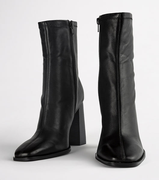 Tony Bianco Ines Black Como 10cm Ankelboots Svarta | SEXBR22483