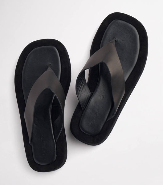 Tony Bianco Ives Black Como 3.5cm Fotbäddar Svarta | ZSEMJ69702