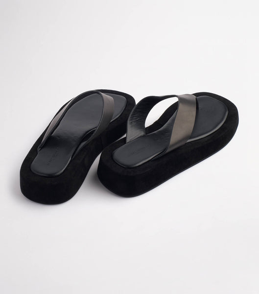 Tony Bianco Ives Black Como 3.5cm Fotbäddar Svarta | ZSEMJ69702